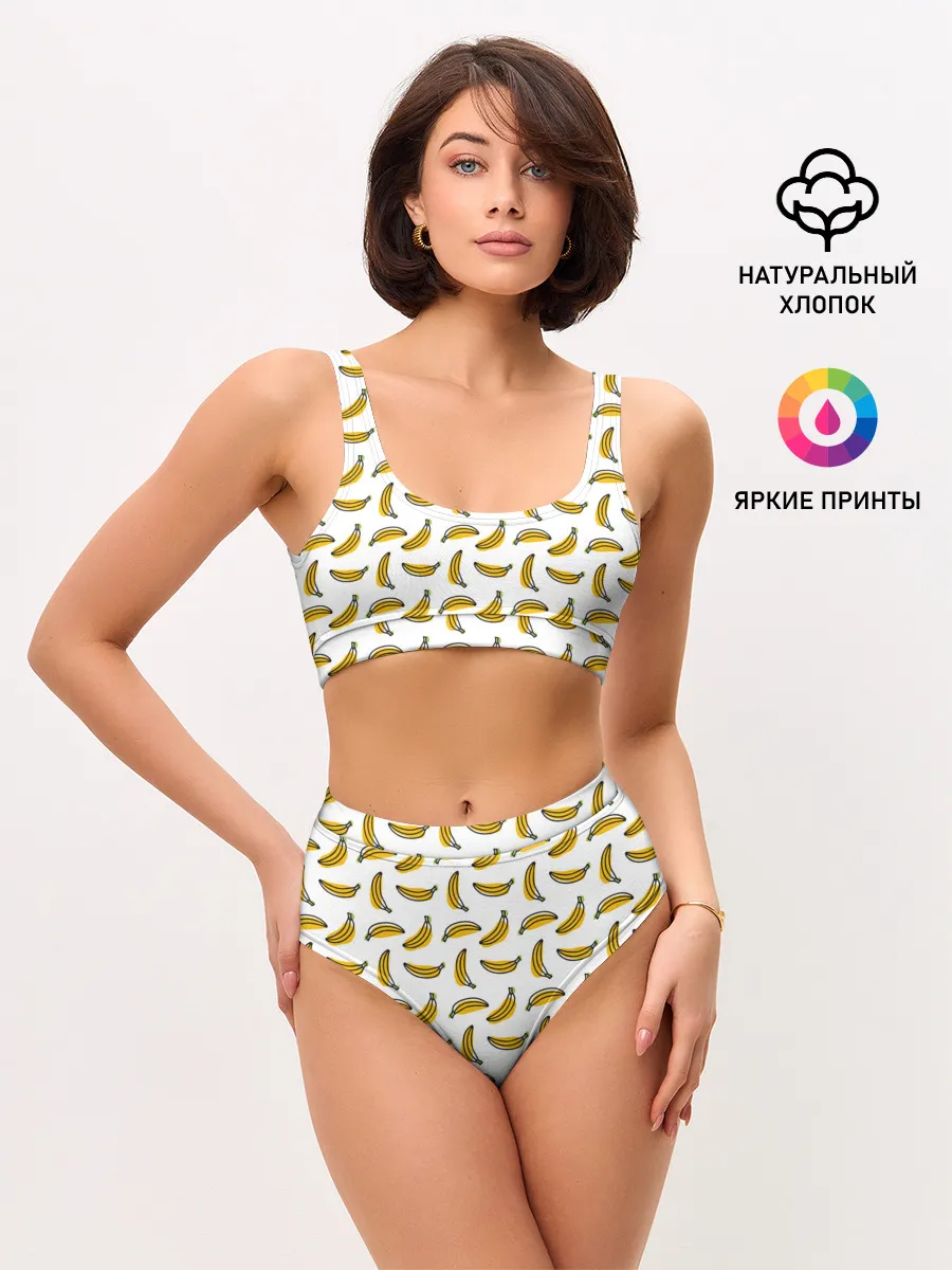 Женские топ и трусы / Бананы