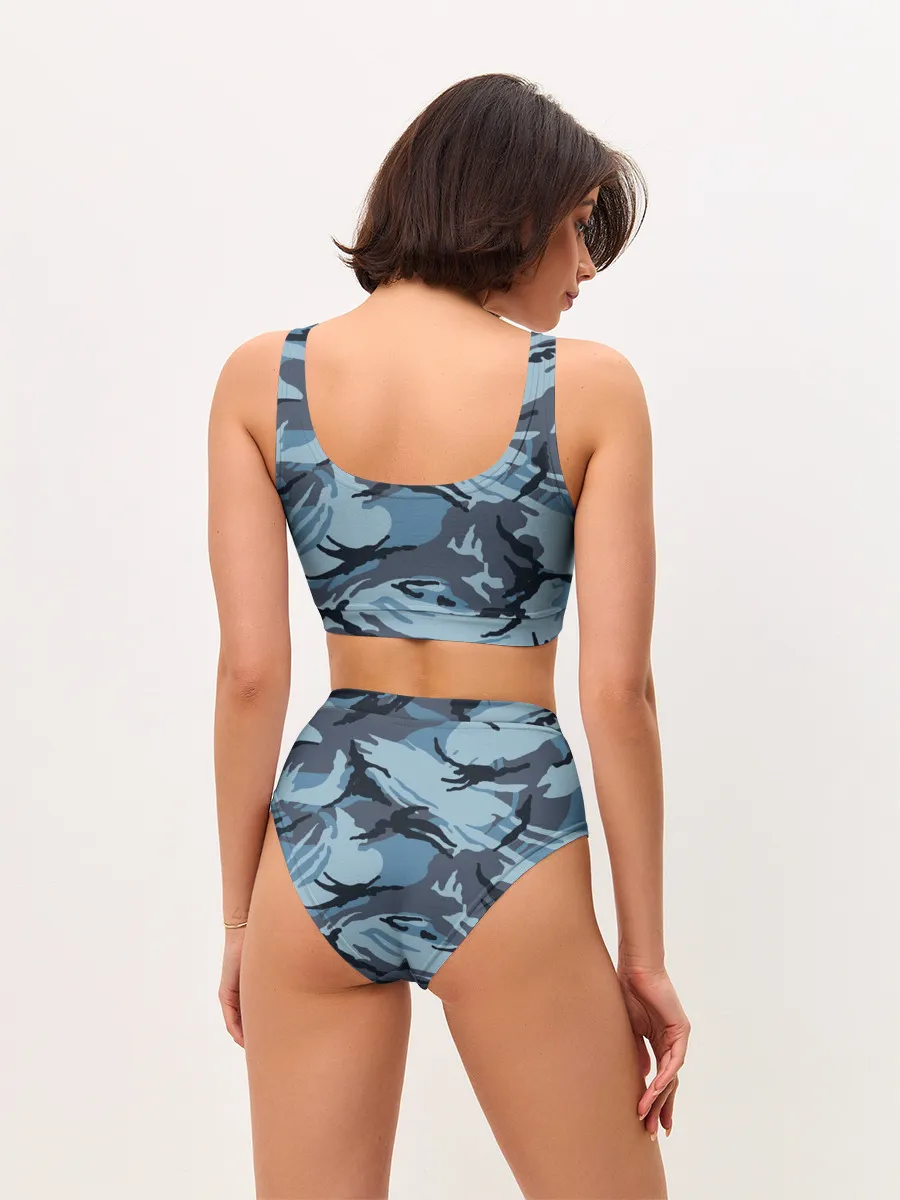 Женские топ и трусы / Камуфляж Полиции