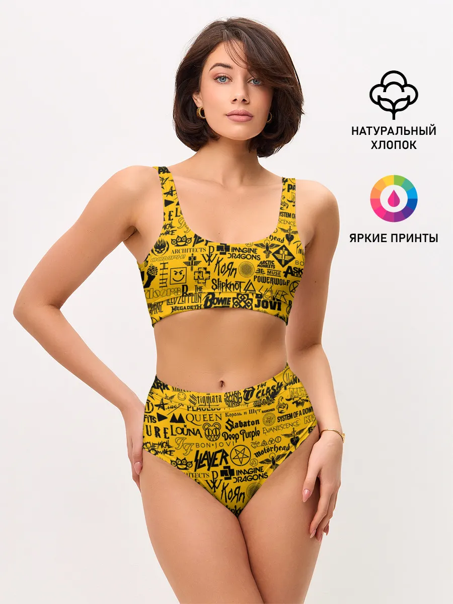 Женские топ и трусы / ЛОГОТИПЫ РОК ГРУПП