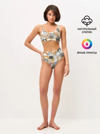 Женские топ и трусы / Кошачья стая
