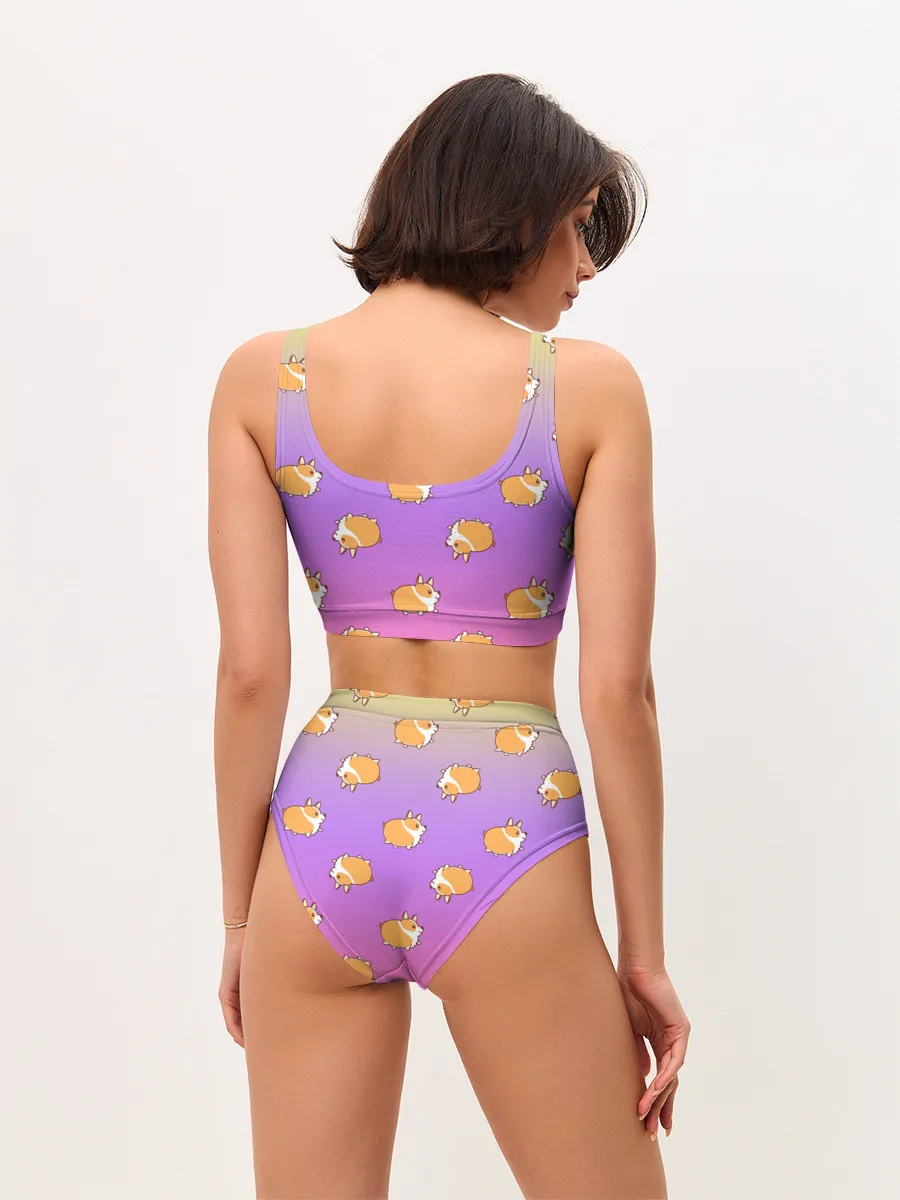 Женские топ и трусы / Корги