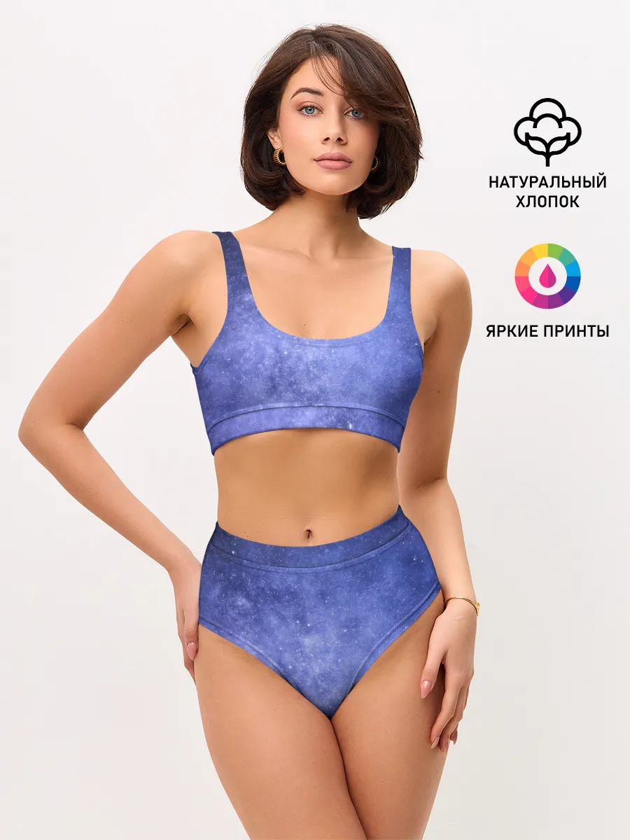 Женские топ и трусы / Звезды в космосе