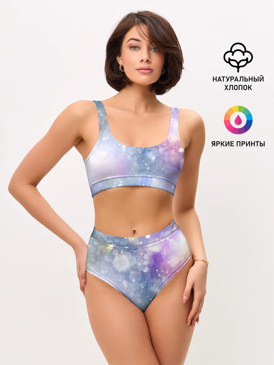 Женские топ и трусы / Звездное небо