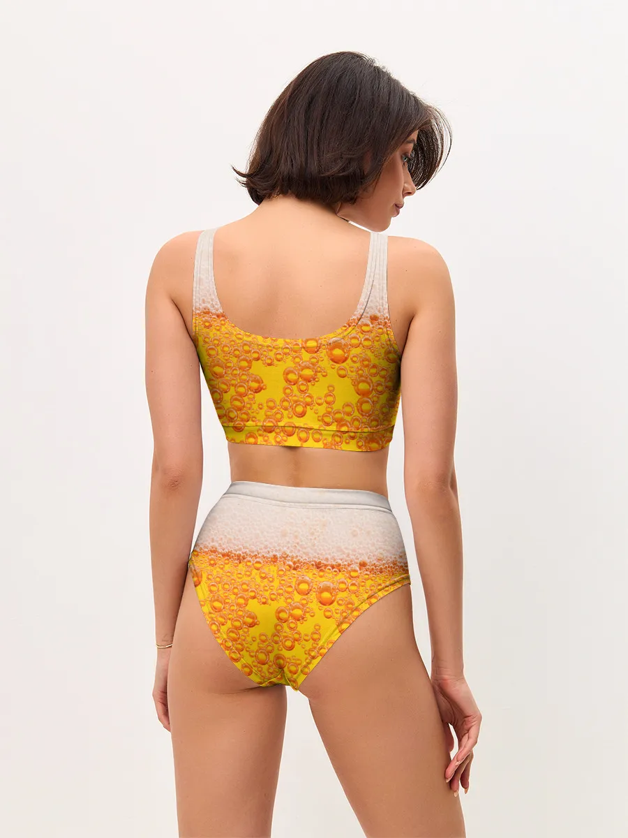 Женские топ и трусы / ПИВО с пеной