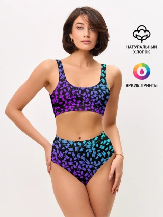 Женские топ и трусы / PATTERN MONSTER ENERGY