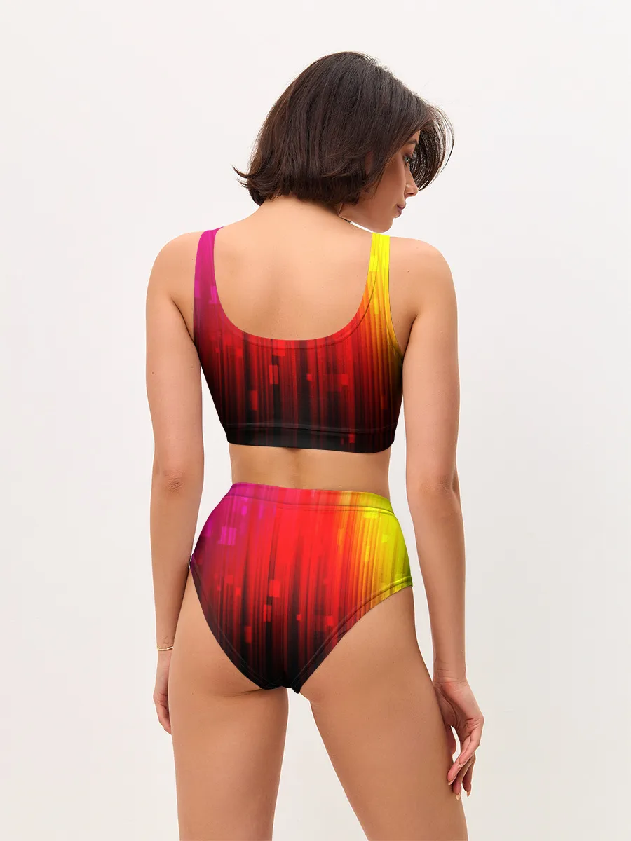 Женские топ и трусы / АБСТРАКТНЫЕ КРАСКИ