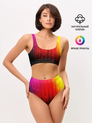 Женские топ и трусы / АБСТРАКТНЫЕ КРАСКИ