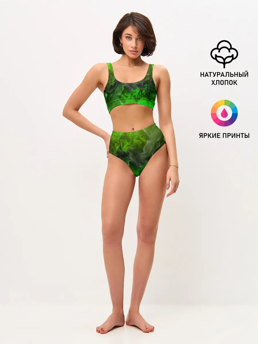 Женские топ и трусы / ЗЕЛЁНЫЙ ОГОНЬ