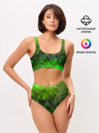 Женские топ и трусы / ЗЕЛЁНЫЙ ОГОНЬ
