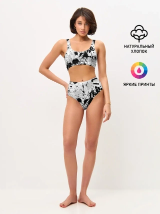 Женские топ и трусы / БРЫЗГИ КРАСОК