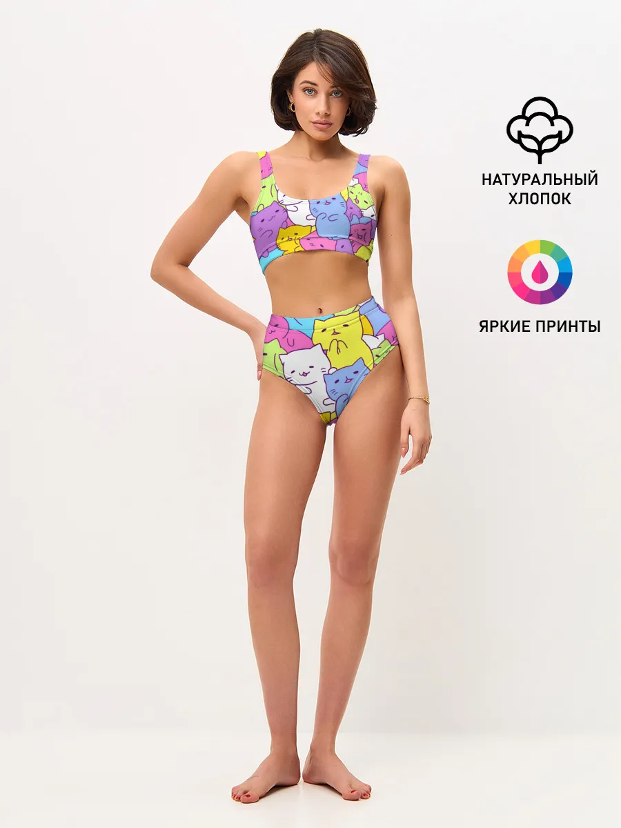 Женские топ и трусы / МИЛЫЕ КОТЯТКИ