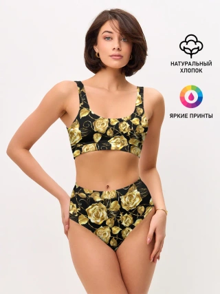 Женские топ и трусы / Golden Roses