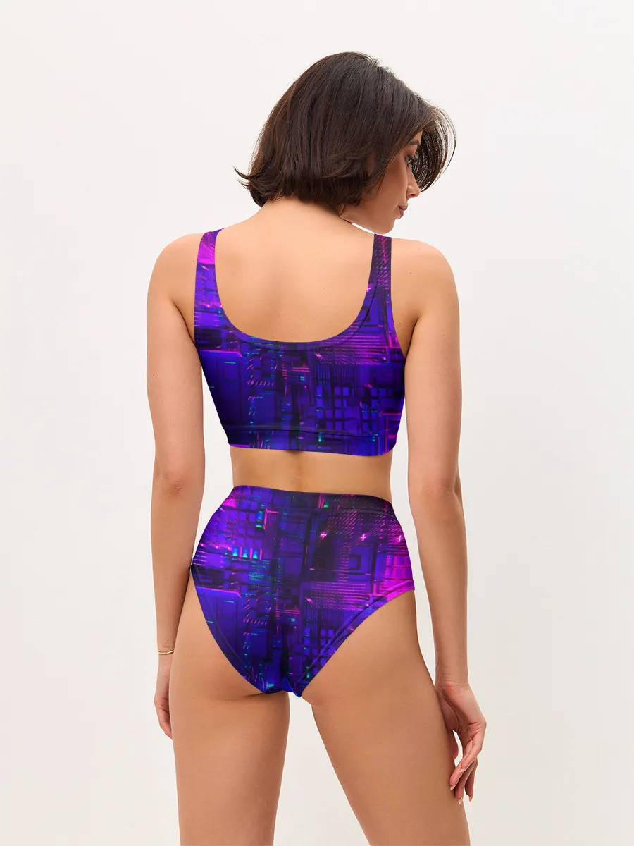 Женские топ и трусы / NEON CUBES