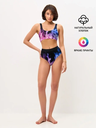Женские топ и трусы / НЕОНОВЫЙ ОГОНЬ