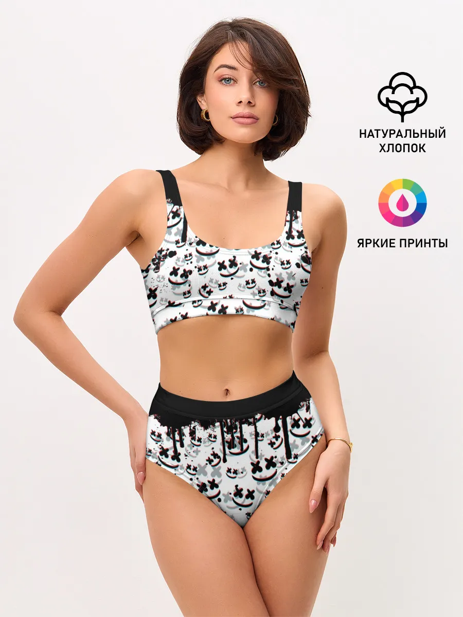 Женские топ и трусы / MARSHMELLO GLITCH