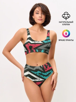 Женские топ и трусы / Geometric Abstraction