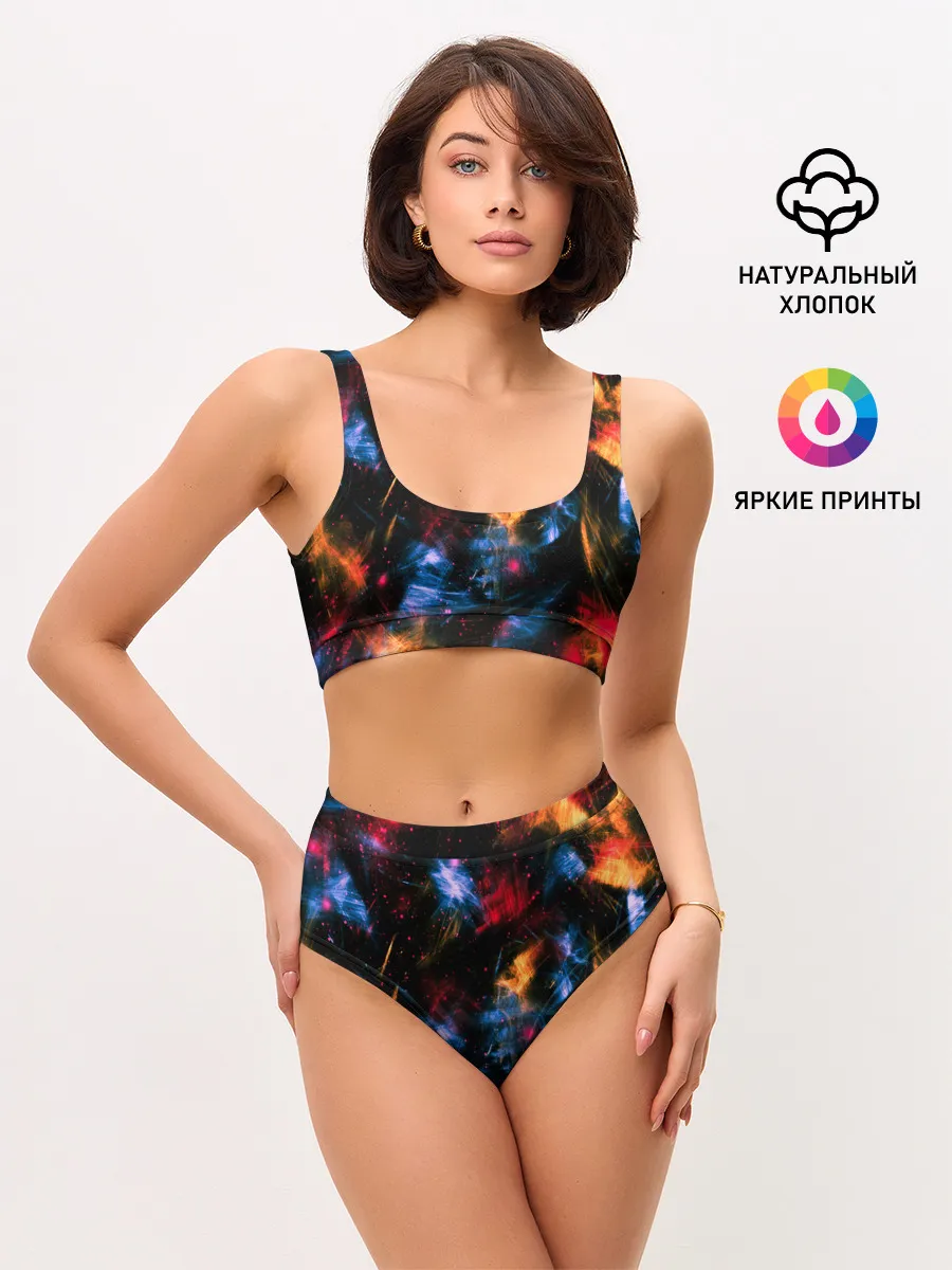 Женские топ и трусы / КОСМИЧЕСКИЕ ВОЛНЫ