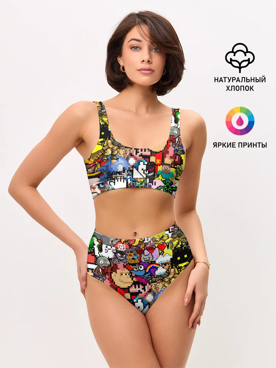 Женские топ и трусы / Pixel