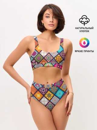 Женские топ и трусы / Узоры мандалы