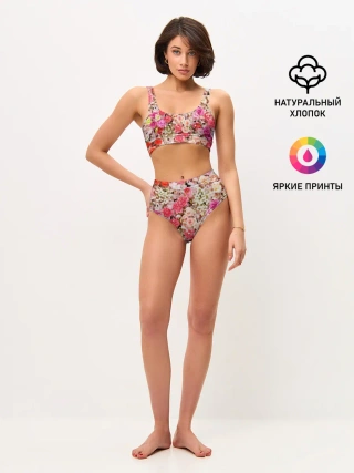 Женские топ и трусы / Розы | Roses