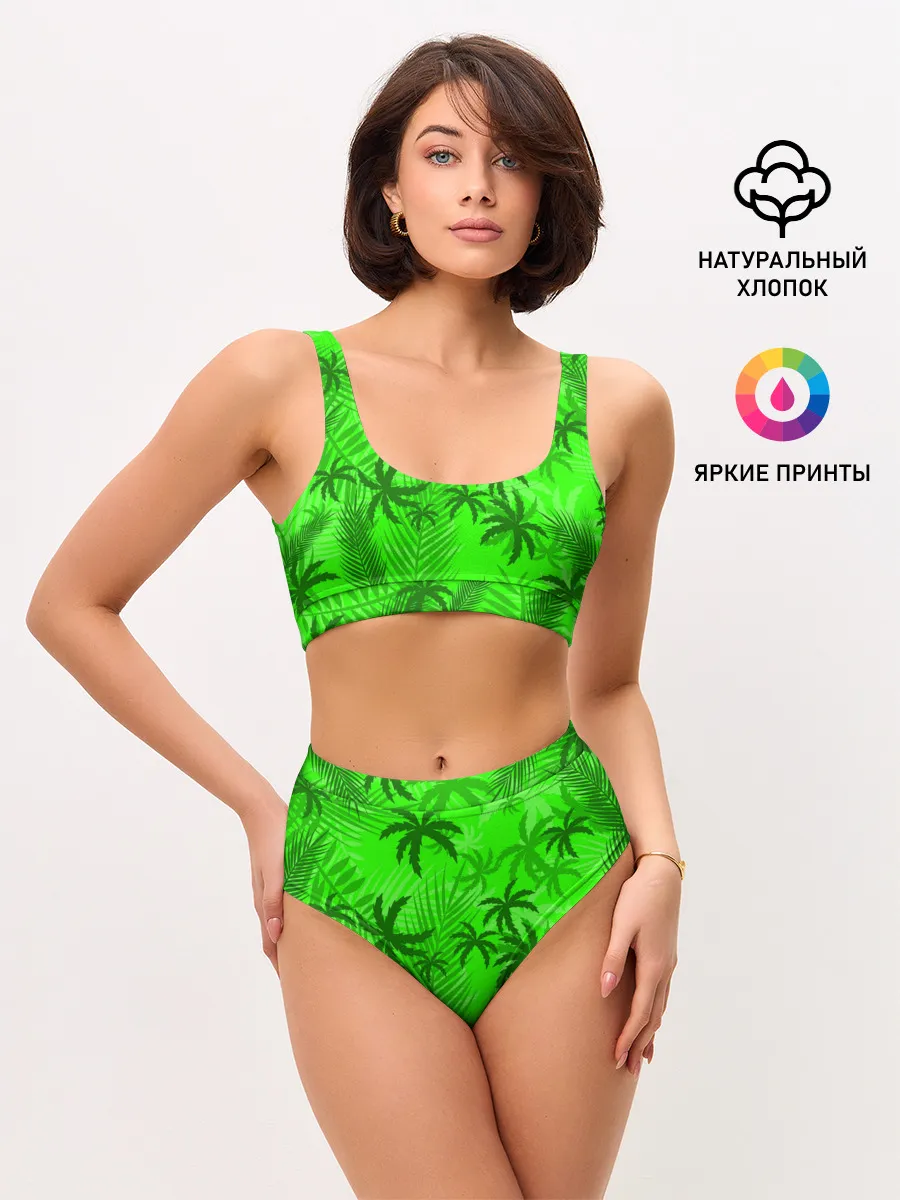Женские топ и трусы / ПАЛЬМЫ | ЛЕТО | TROPICAL
