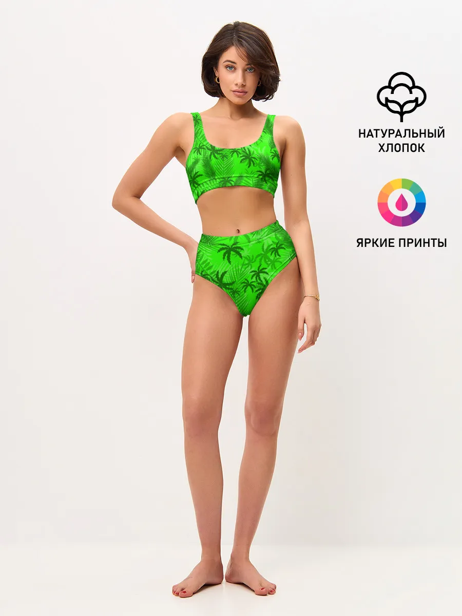 Женские топ и трусы / ПАЛЬМЫ | ЛЕТО | TROPICAL