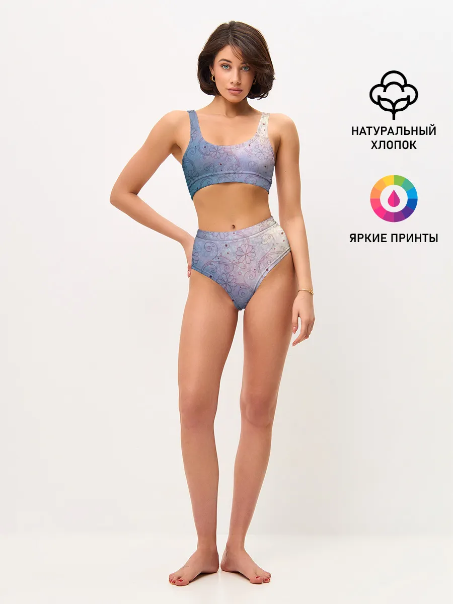 Женские топ и трусы / Нежные цвета