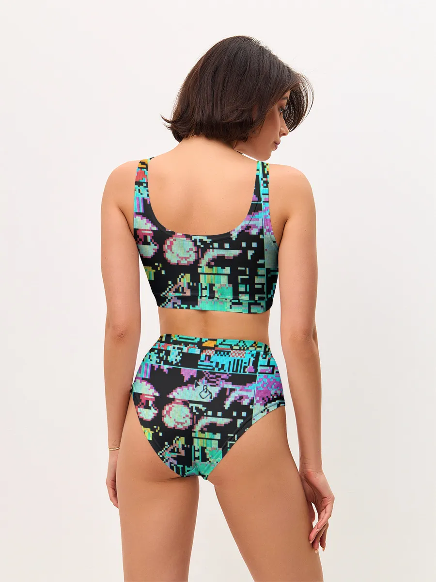 Женские топ и трусы / ГЛИТЧ / GLITCH ЗАСТАВКА