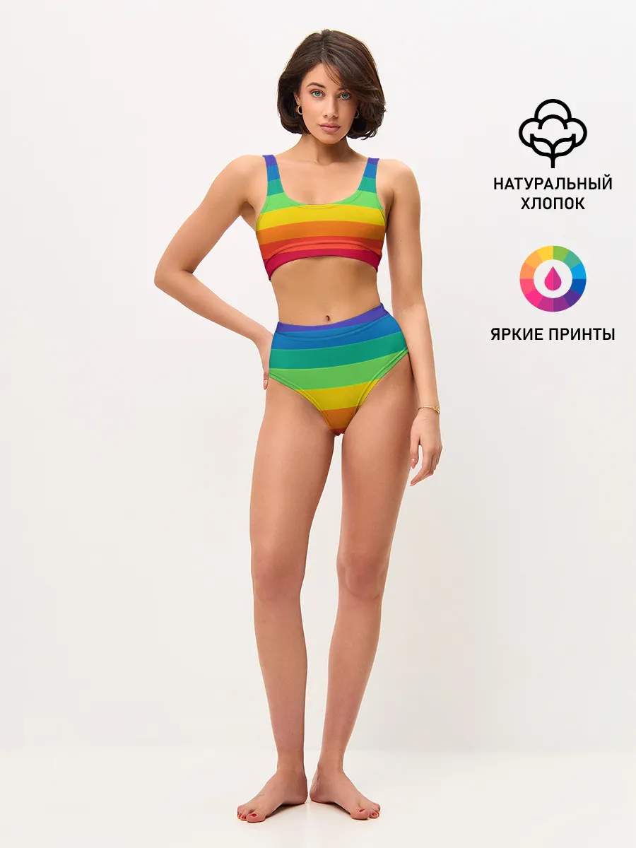 Женские топ и трусы / Радуга | Rainbow