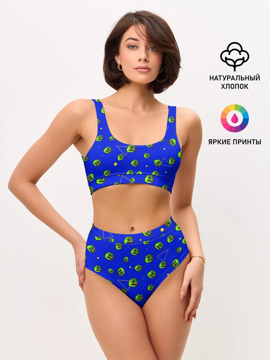 Женские топ и трусы / Лягушка Пепе