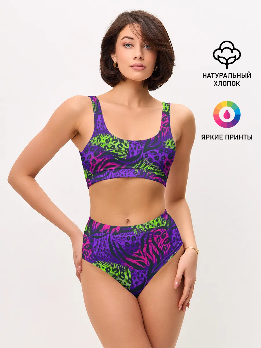 Женские топ и трусы / Африканский дух