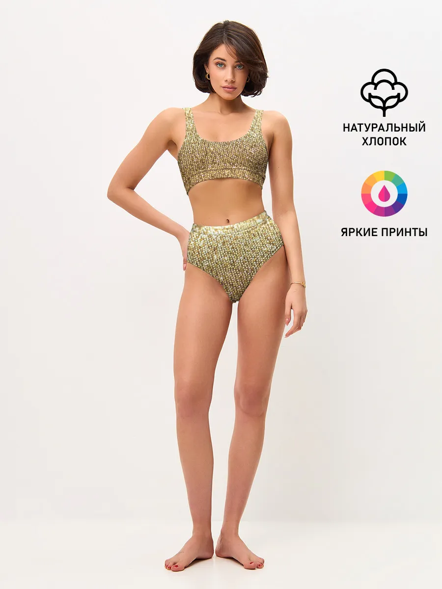 Женские топ и трусы / Блёстки