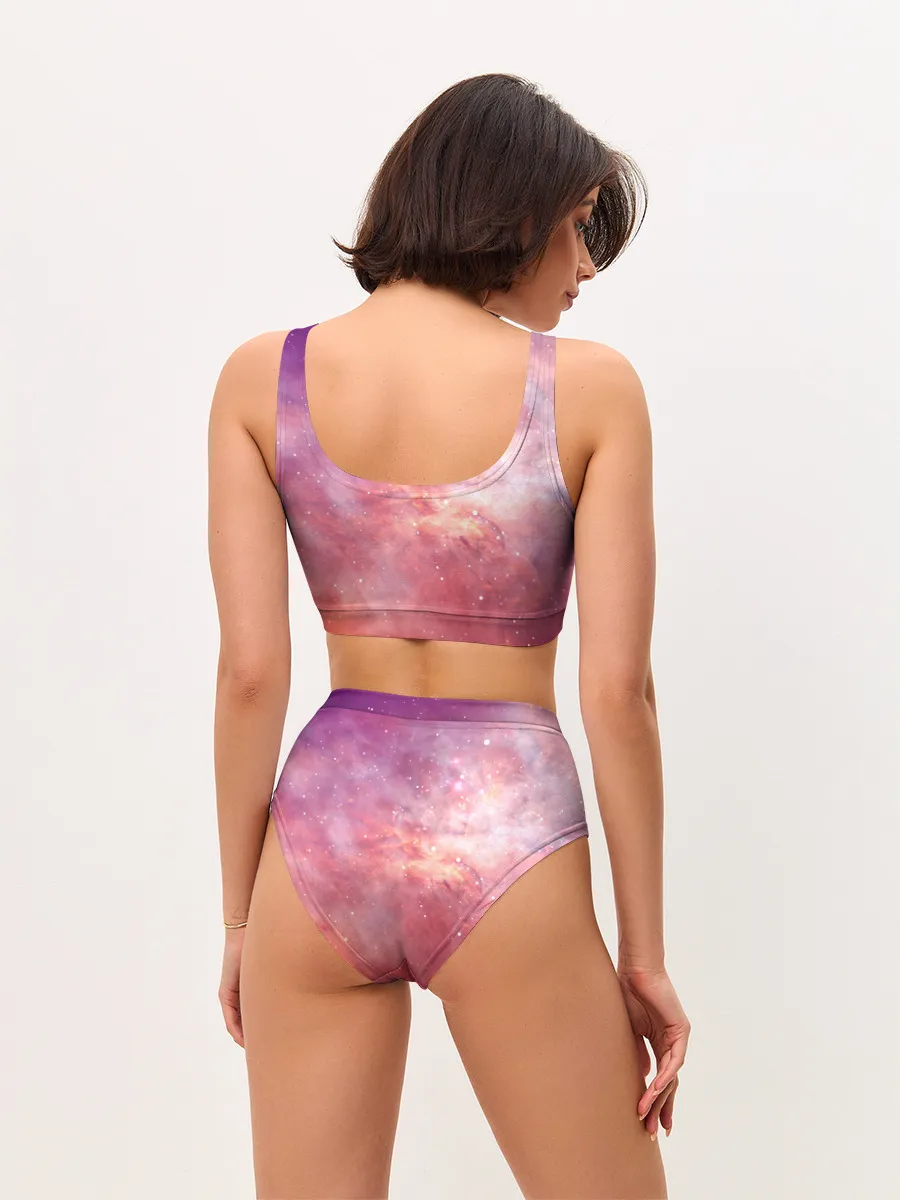 Женские топ и трусы / Космическое небо