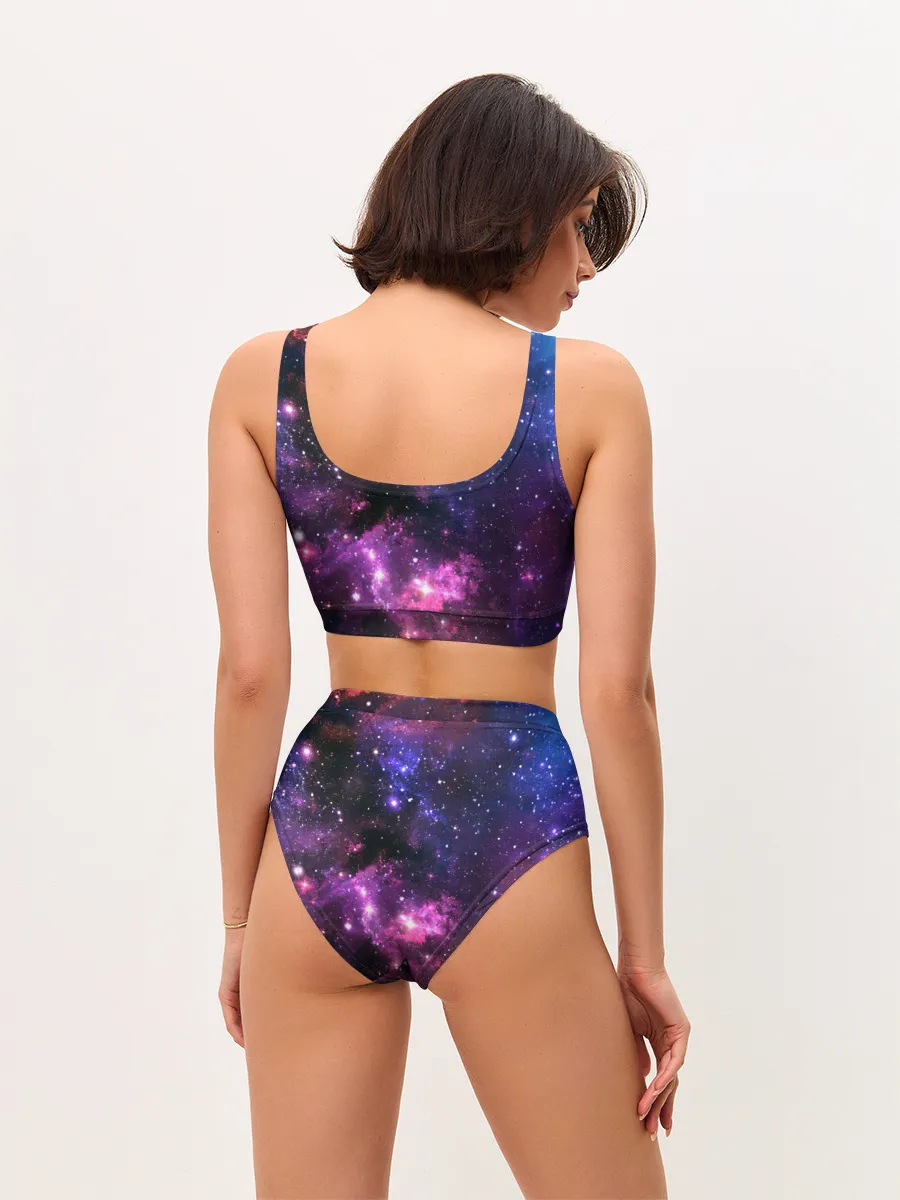 Женские топ и трусы / Космическое небо