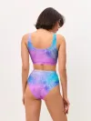 Женские топ и трусы / Акварельные пятна