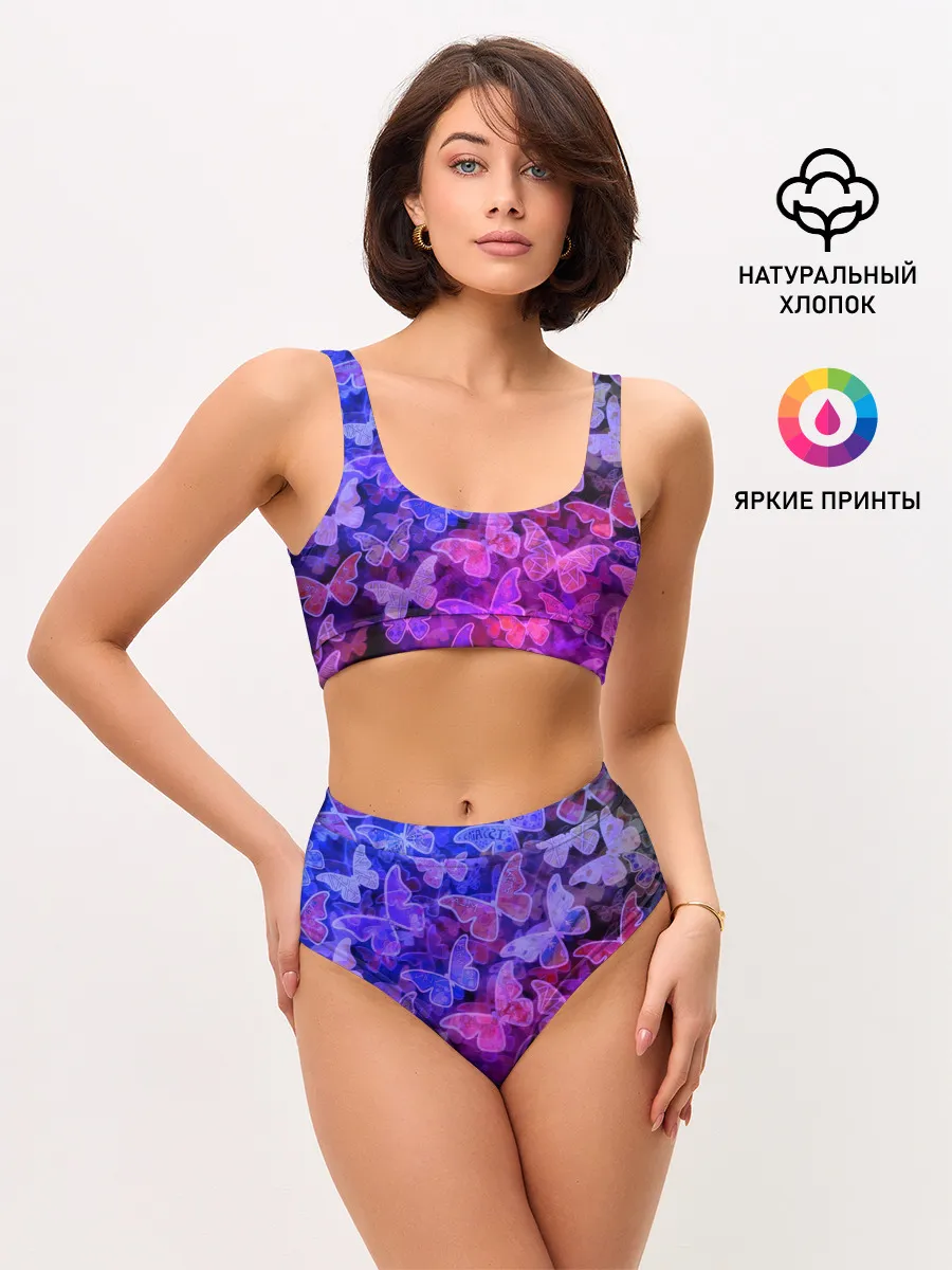 Женские топ и трусы / Стеклянный рой