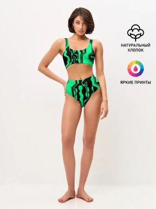 Женские топ и трусы / КИБЕРПАНК