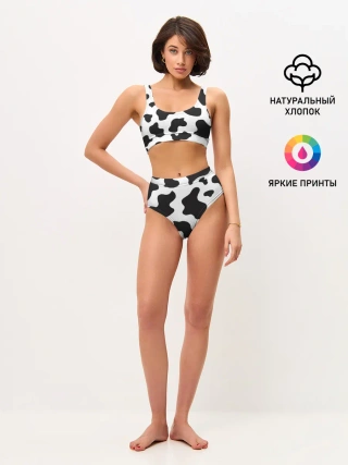 Женские топ и трусы / COW PRINT