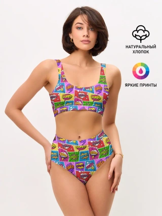 Женские топ и трусы / Pop art