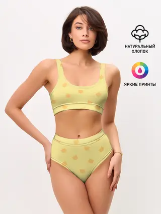 Женские топ и трусы / Кошки