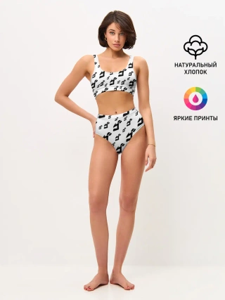 Женские топ и трусы / JOJO PATTERN BW