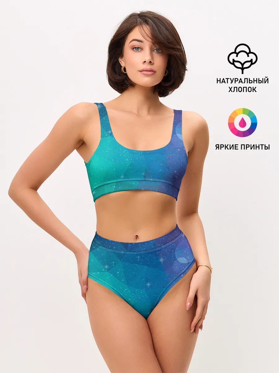 Женские топ и трусы / Космос