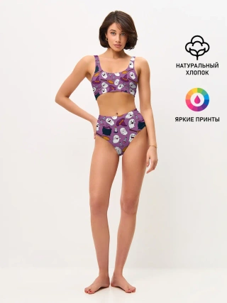 Женские топ и трусы / halloween 2020