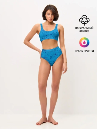 Женские топ и трусы / Наполи Блю