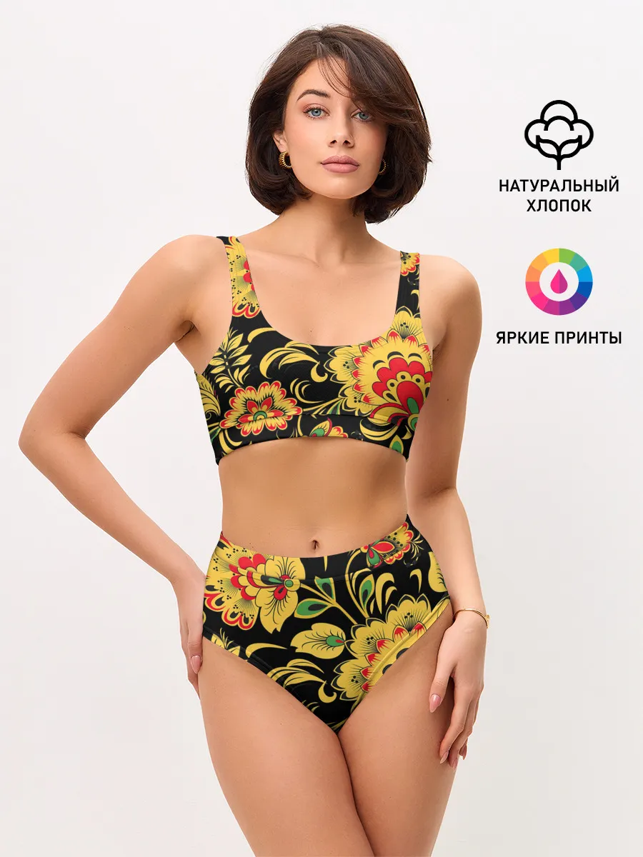 Женские топ и трусы / Хохлома