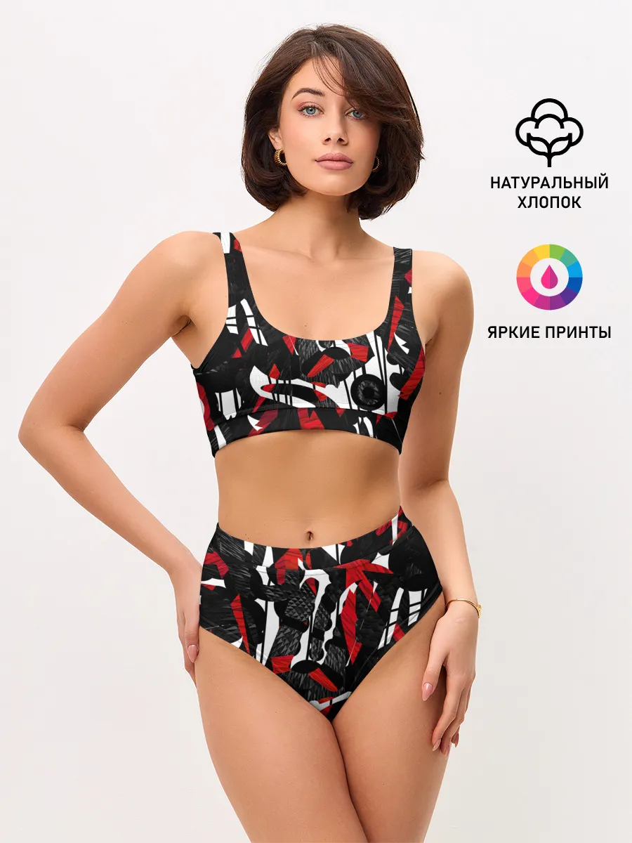 Женские топ и трусы / Abstract art