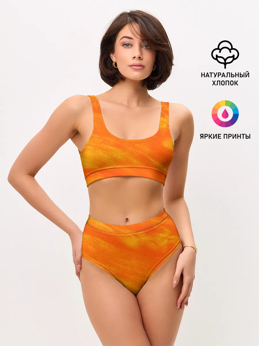 Женские топ и трусы / ОРАНЖЕВАЯ КРАСКА