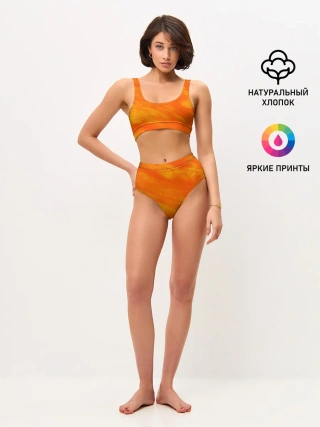 Женские топ и трусы / ОРАНЖЕВАЯ КРАСКА