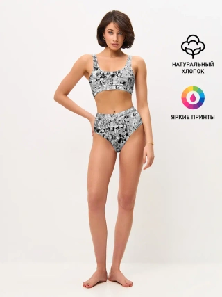 Женские топ и трусы / Хвост Феи Грей