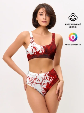 Женские топ и трусы / HALLOWEEN BLOOD